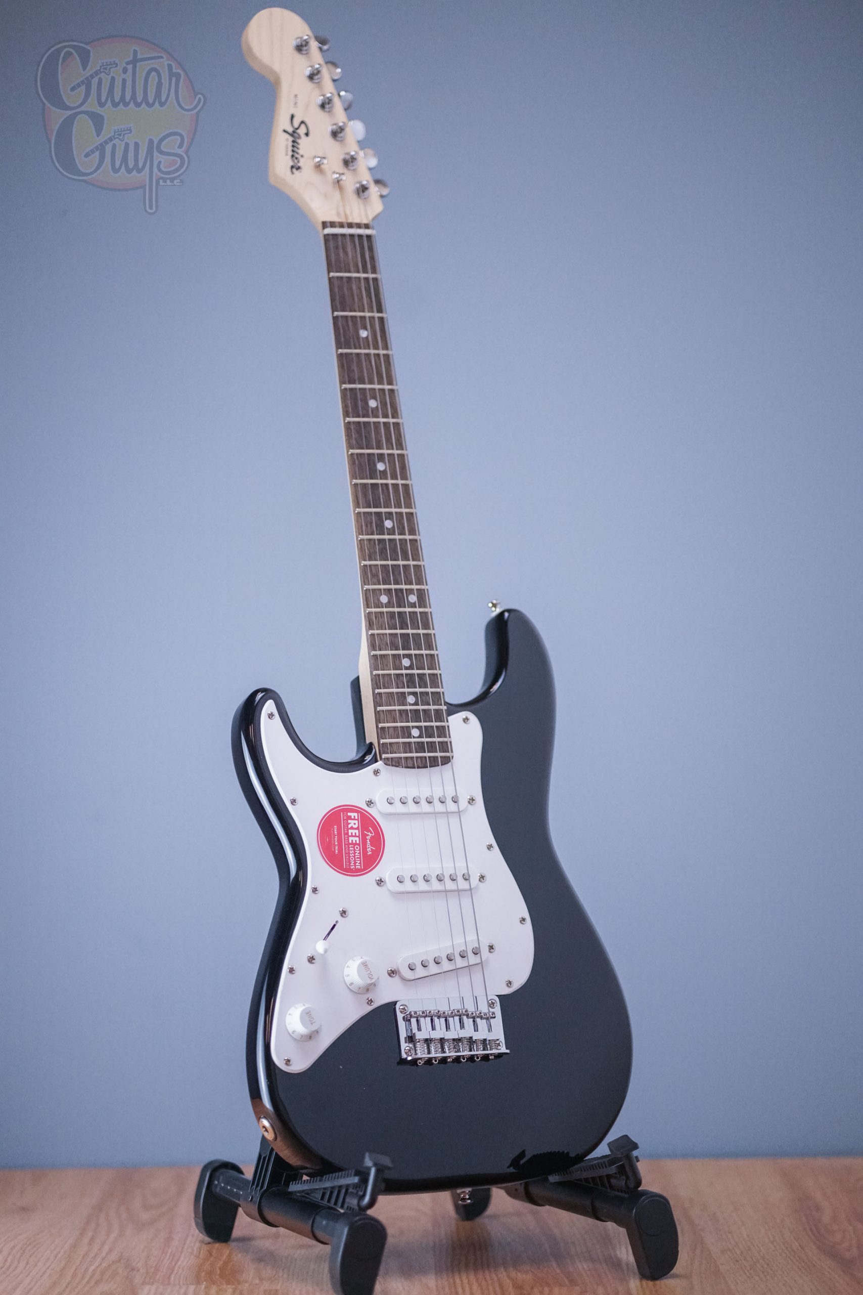 Squier Mini Stratocaster Left Handed Black - Guitar Guys