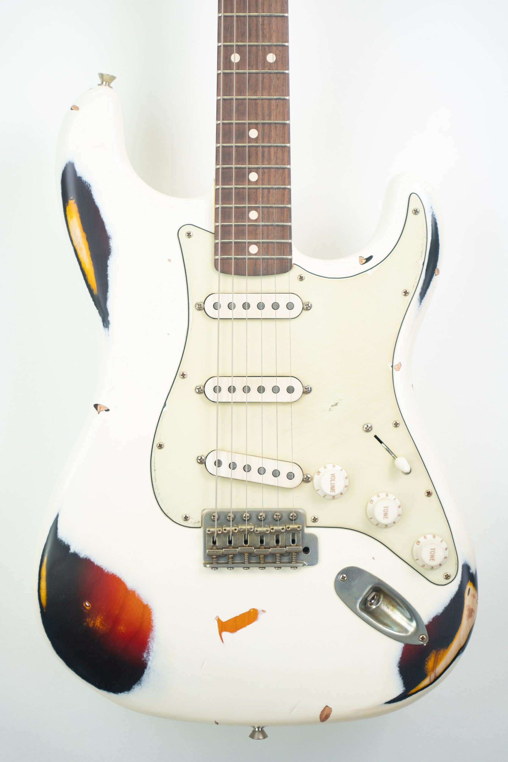 Nash S-63 Olympic White Over 3 Tone Burst Heavy Aging