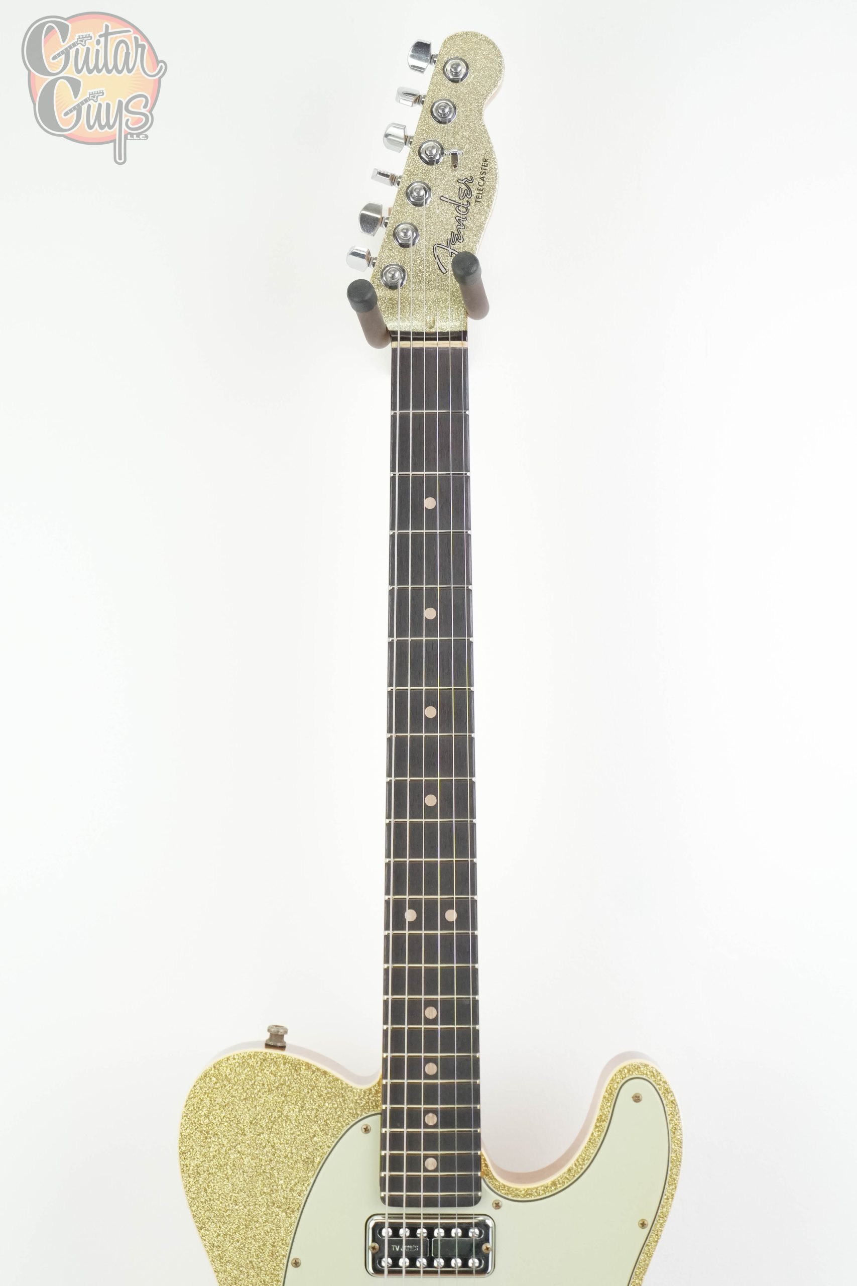 Fender Custom Shop Dual Stack HS Tele Relic Gold Sparkle Top with Natural Body - Image 2