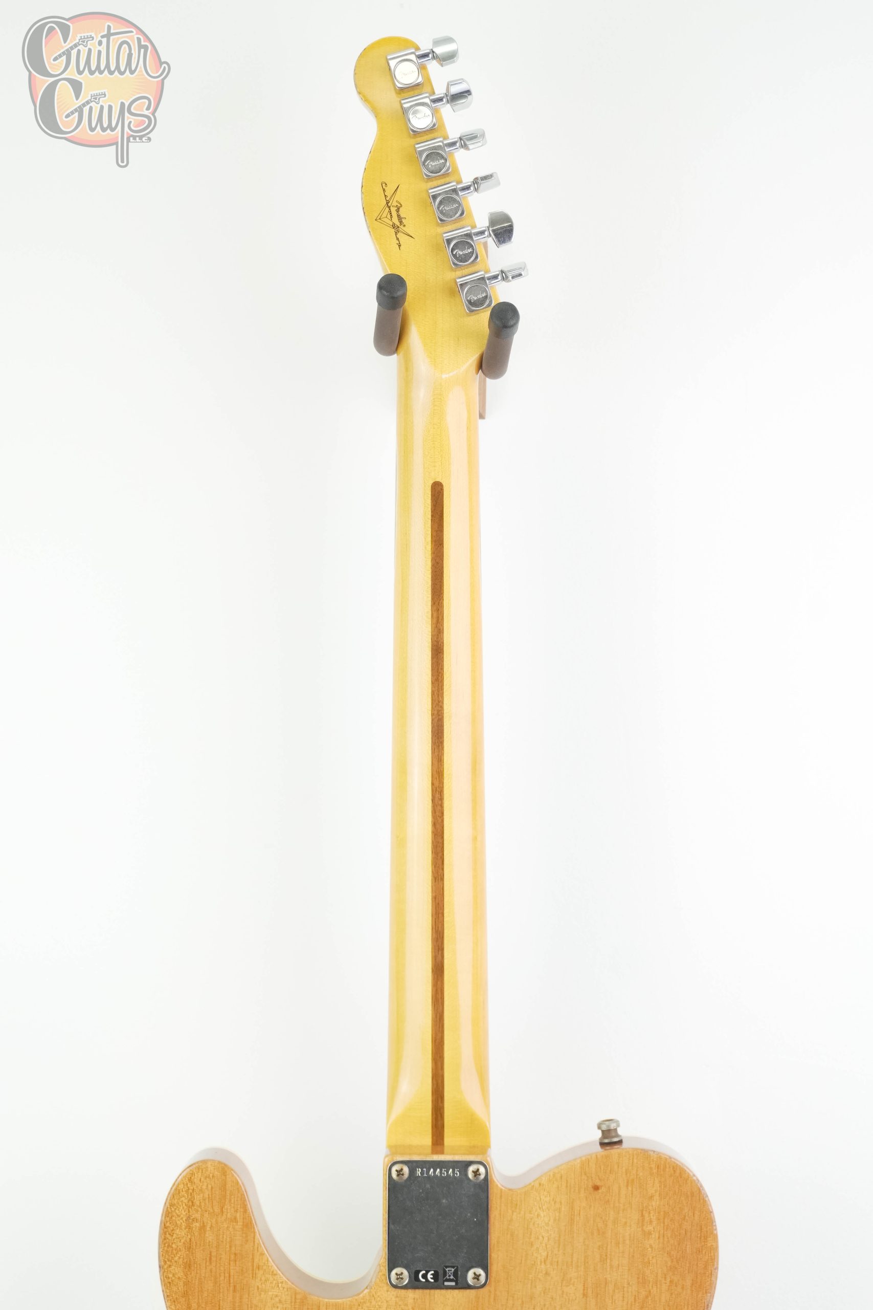 Fender Custom Shop Dual Stack HS Tele Relic Gold Sparkle Top with Natural Body - Image 7