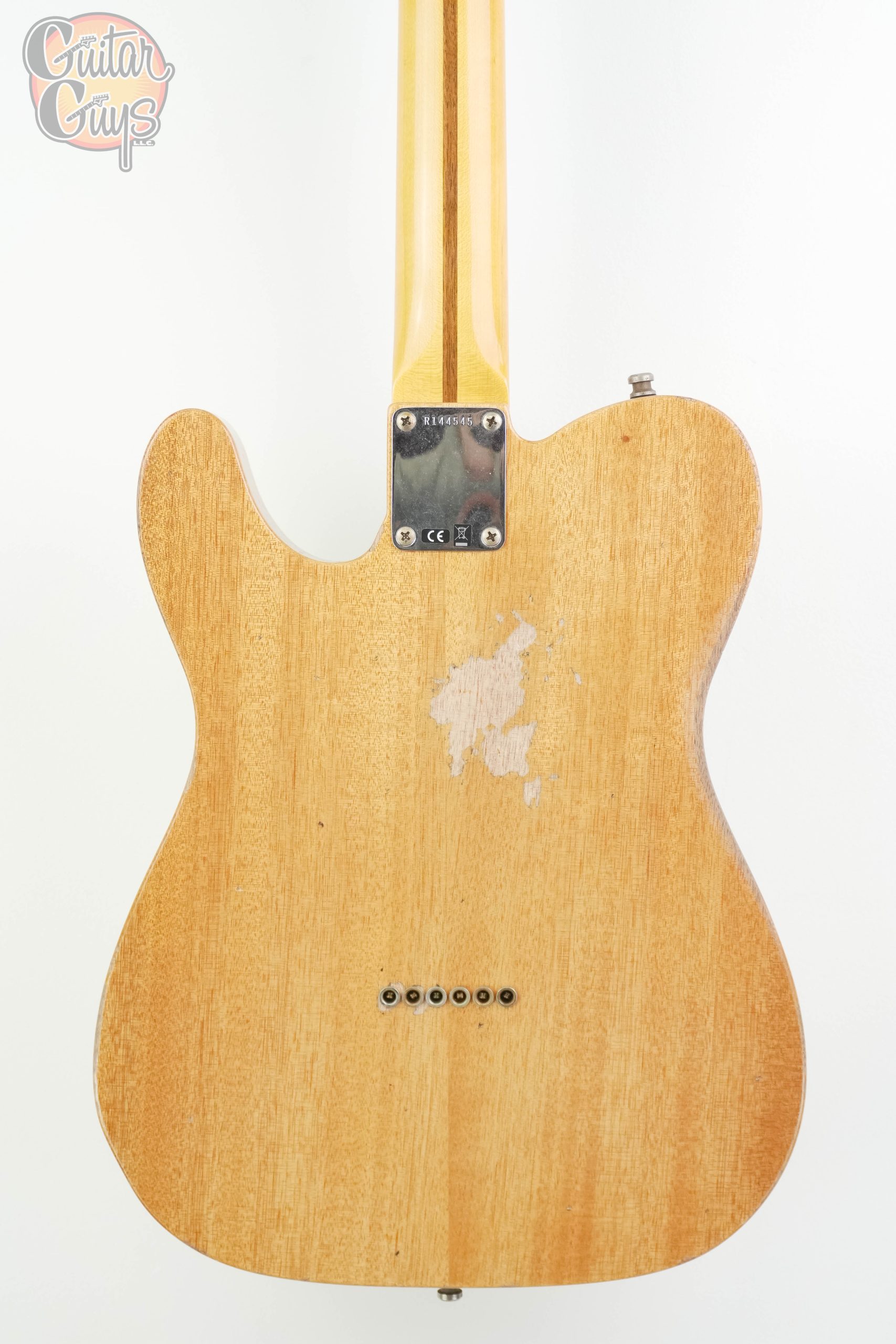 Fender Custom Shop Dual Stack HS Tele Relic Gold Sparkle Top with Natural Body - Image 8