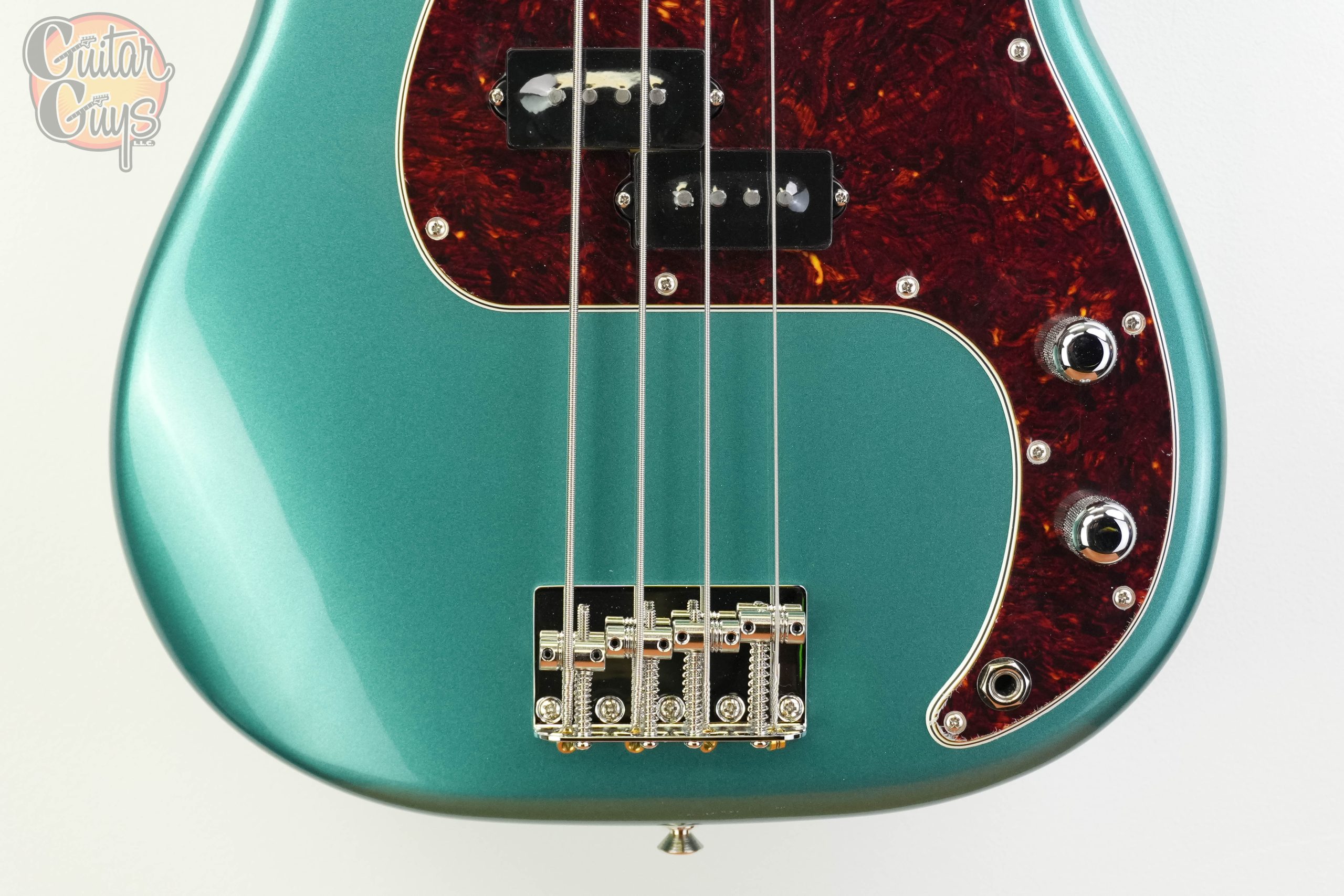 Fender American Professional Classic Precision Bass Faded Sherwood Green Metallic - Image 3