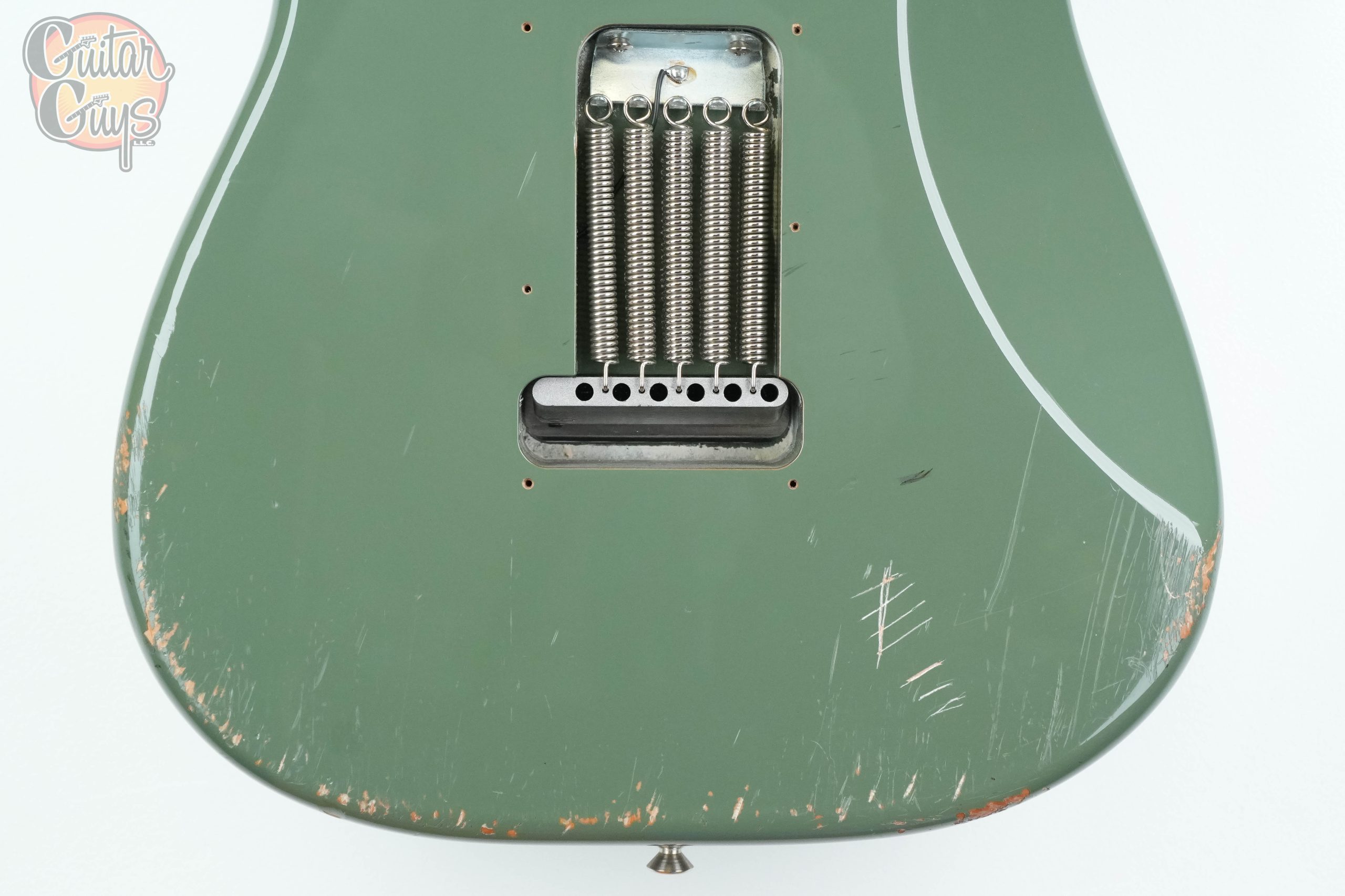 Pre-Owned Fender American Professional Stratocaster Antique Olive - Image 4