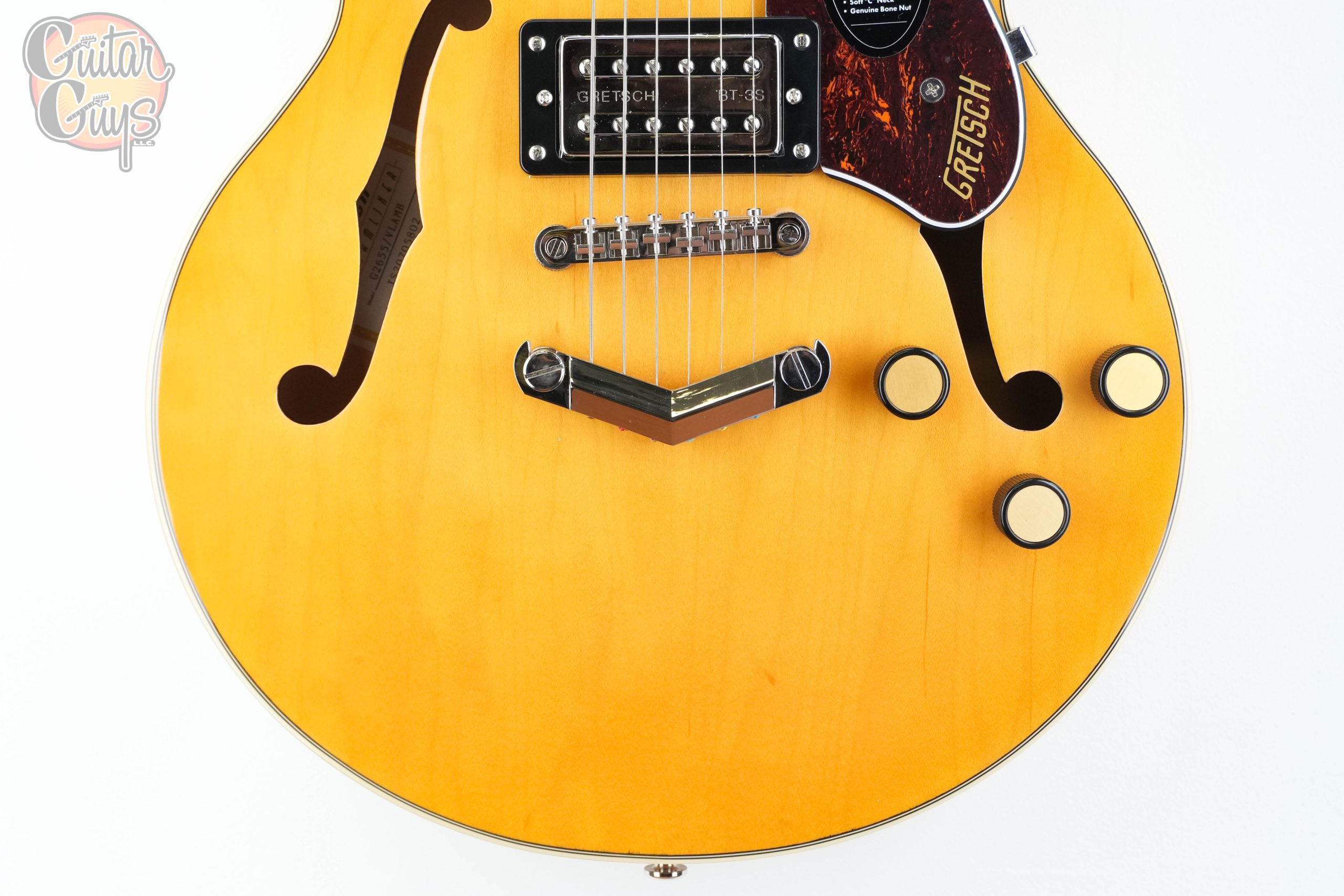 Gretsch G2655 Streamliner Center Block Jr. Double-Cut with V-Stoptail Village Amber - Image 3