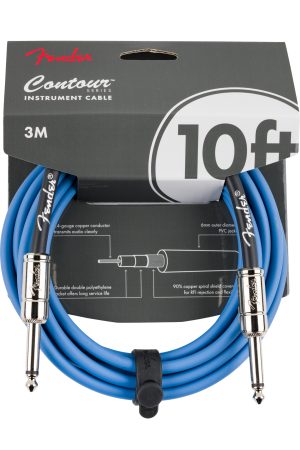 Fender Contour 10' Cable Lake Placid Blue