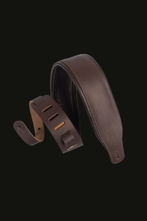 Levy's M26PD-DBR_DBR Leather Guitar Strap Dark Brown