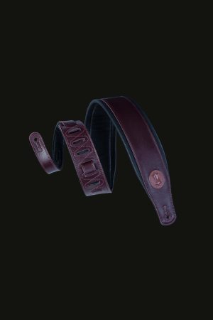 Levy's MSS2-BRG 3" Leather Guitar Strap Burgundy
