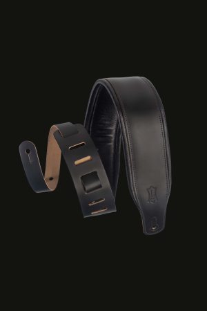 Levy's M26PD-BLK 3" Leather Guitar Strap Black