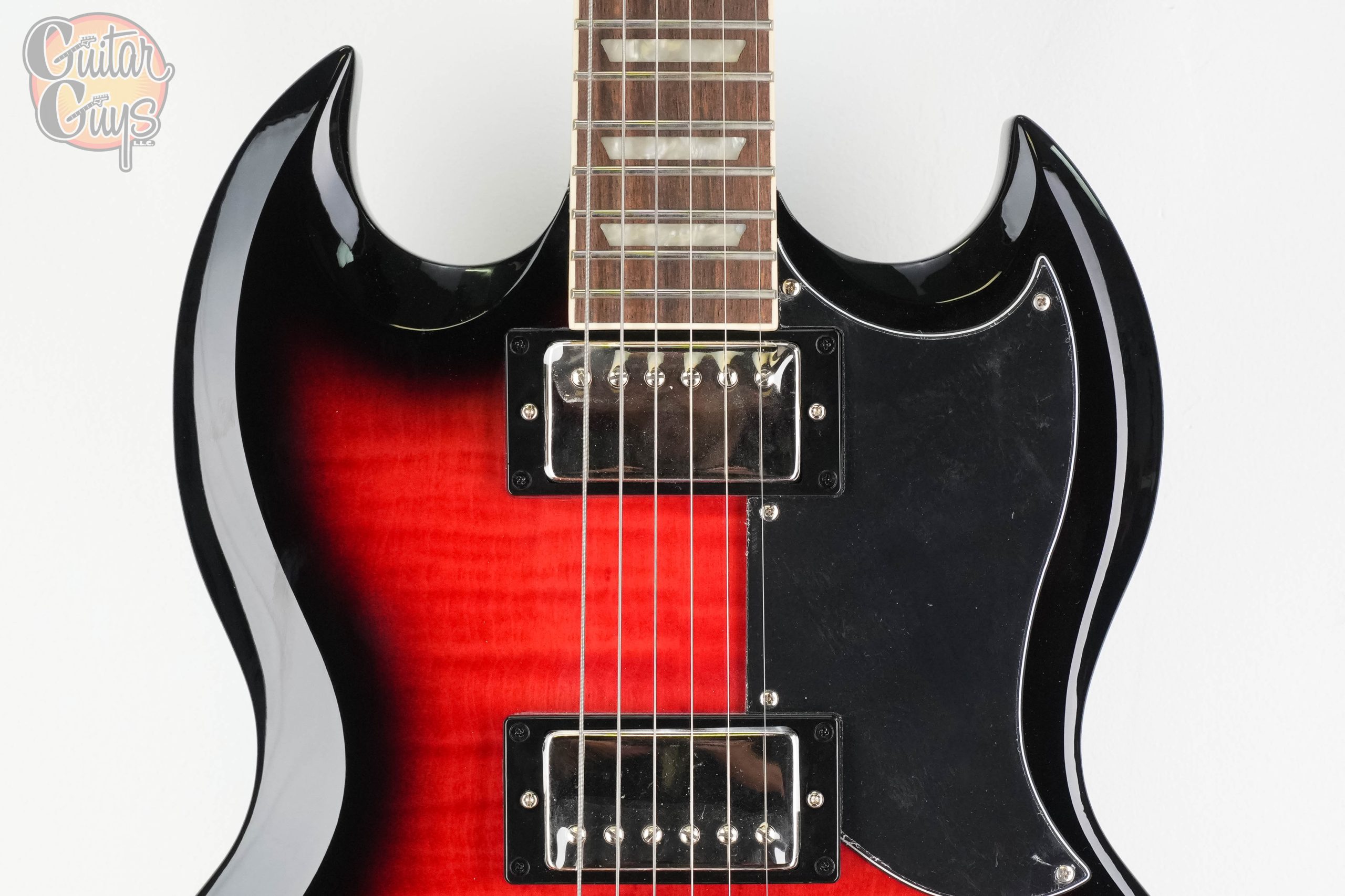 Epiphone SG Tribute Plus Cherry Burst - Image 4