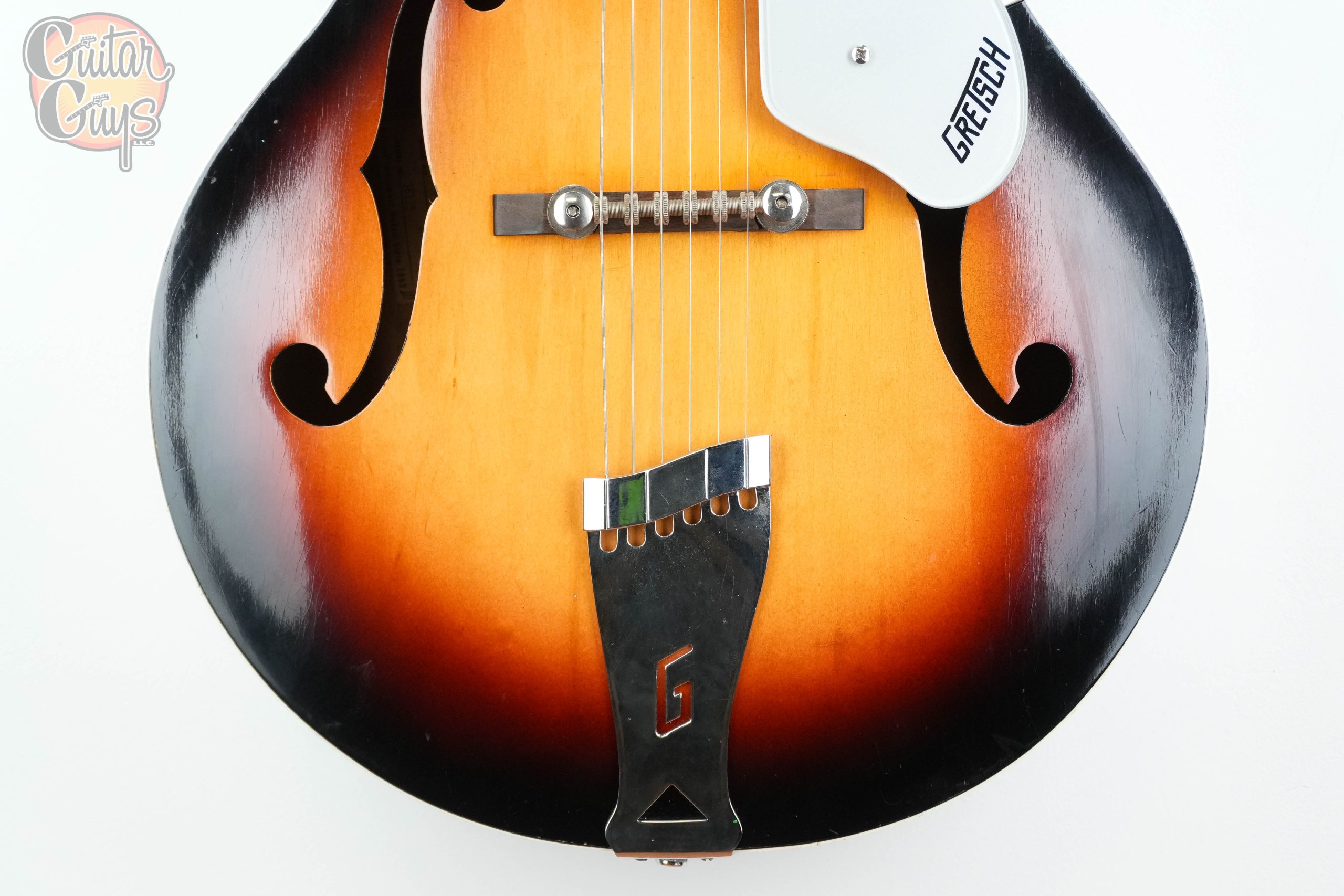 Pre-Owned Gretsch 6124 Single Anniversary Model Shaded Golden Sunburst - Image 3
