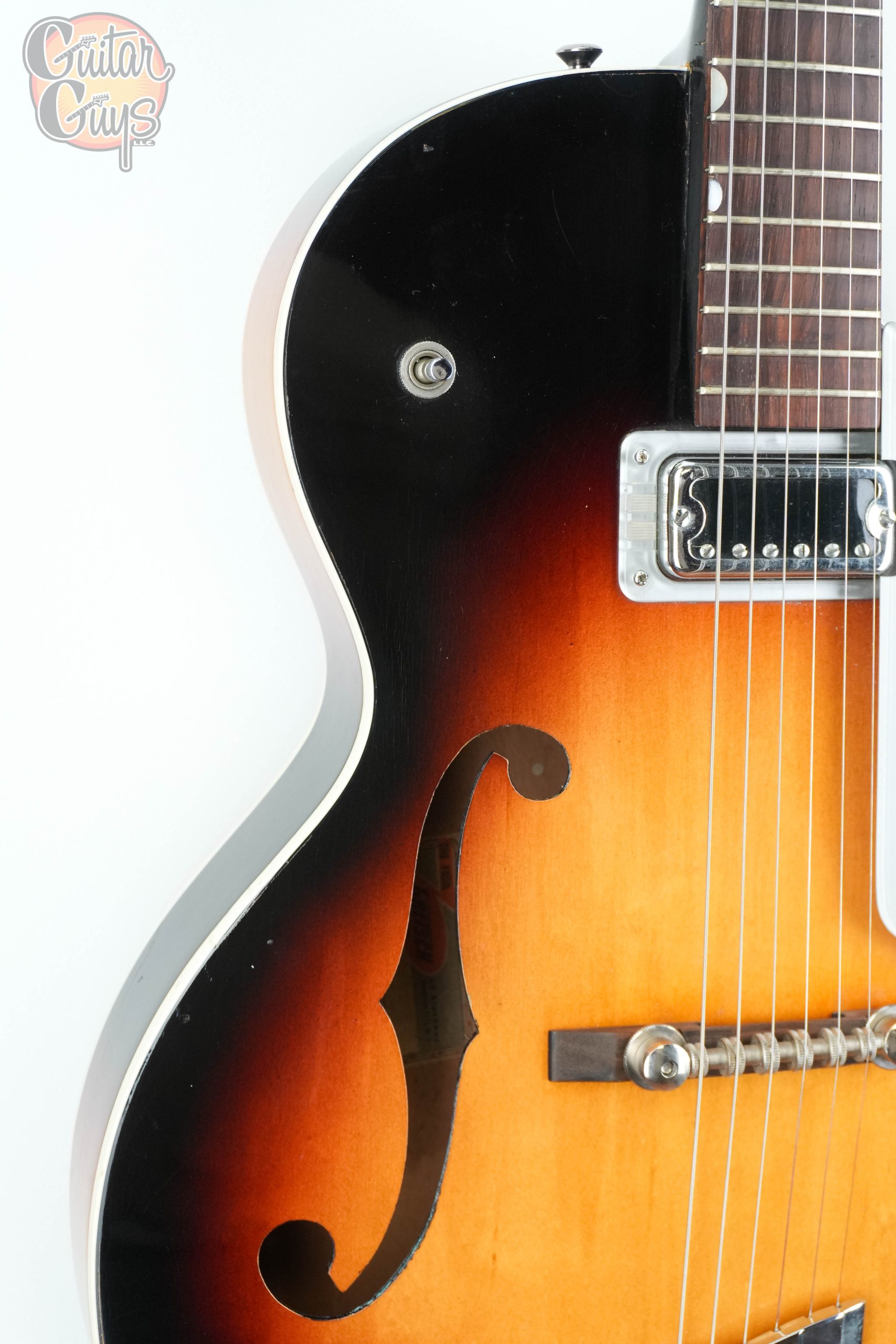 Pre-Owned Gretsch 6124 Single Anniversary Model Shaded Golden Sunburst - Image 11