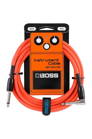 Boss Instrument Cable Straight - Right 10' Orange