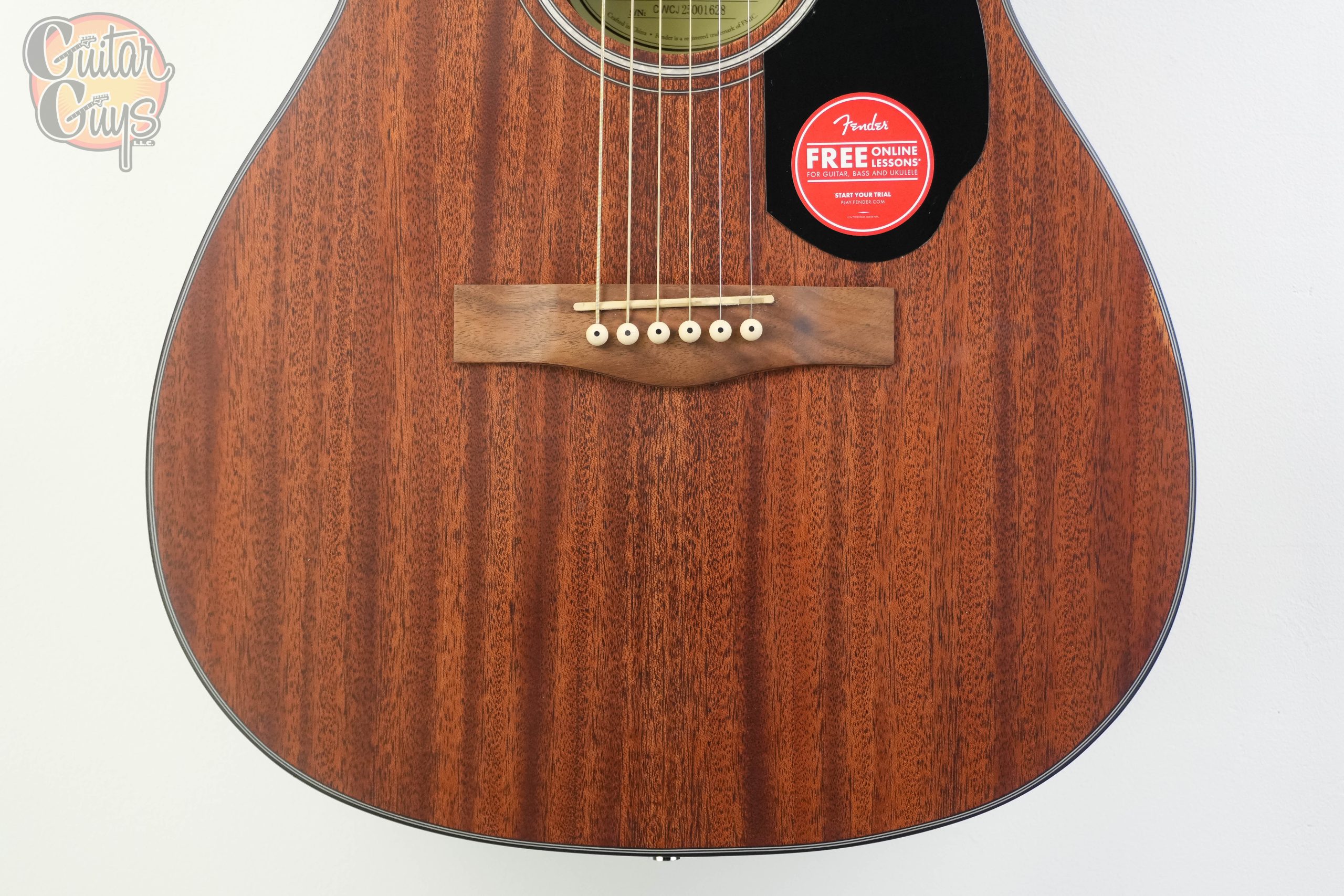 Fender CC-60S All-Mahogany Natural - Image 3