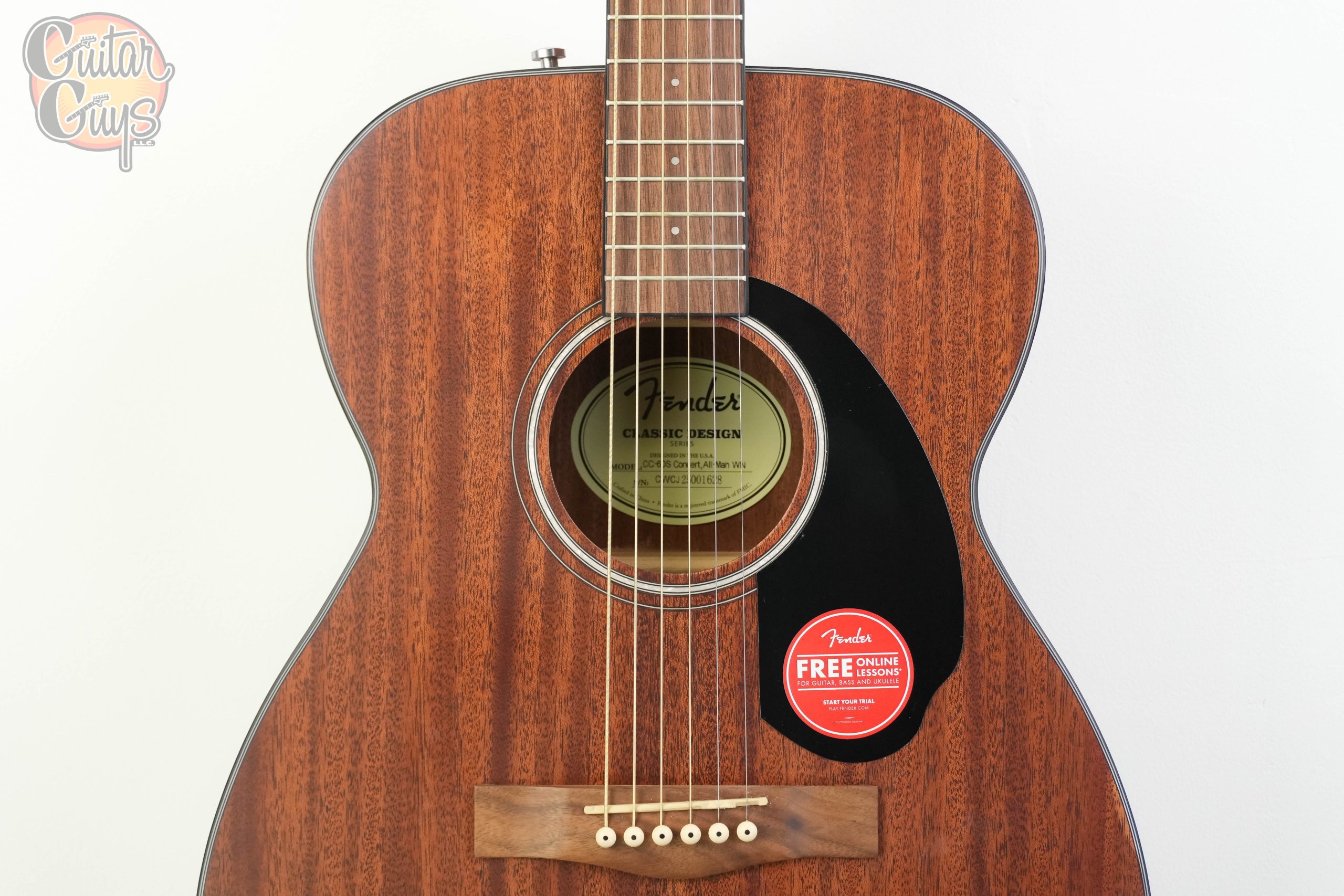 Fender CC-60S All-Mahogany Natural - Image 4