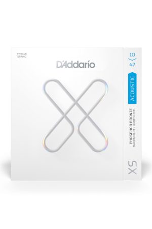 D'Addario XS Light 10-47 Phosphor Bronze 12 String Set