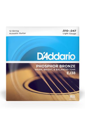 D'Addario EJ38 Light 10-47 Phosphor Bronze 12-String