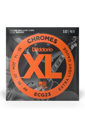 D'Addario ECG23 Chromes Flat Wound 10-48