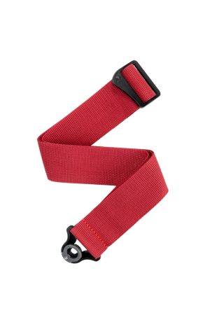 D'Addario PWSAL401 Auto Lock Polypro Guitar Strap Red