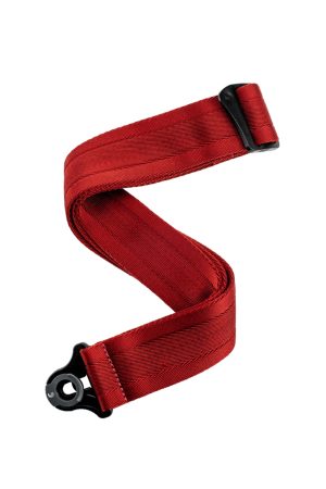 D'Addario Auto Lock Guitar Strap - Blood Red