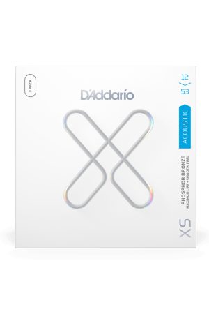 D'Addario XS Light 12-53 Phosphor Bronze 3-Pack