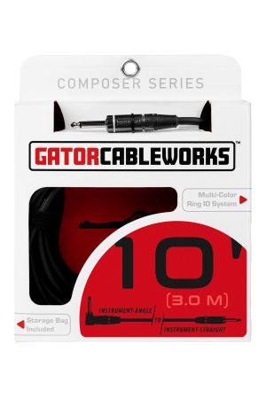 Gator Cableworks Composer Series 10' Instrument Cable Straight - Right