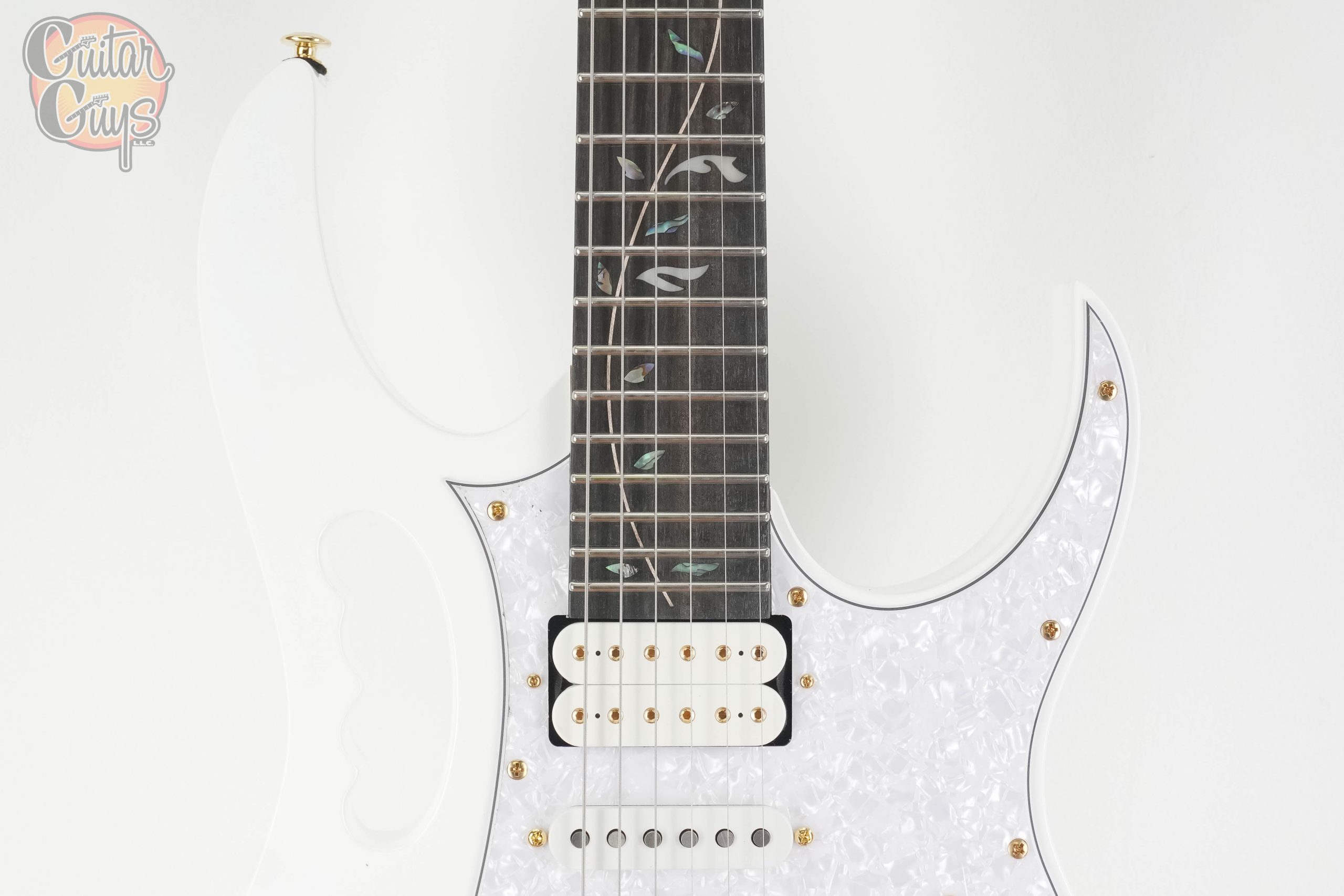 Ibanez Premium JEM7VPWH Steve Via Signature White - Image 4