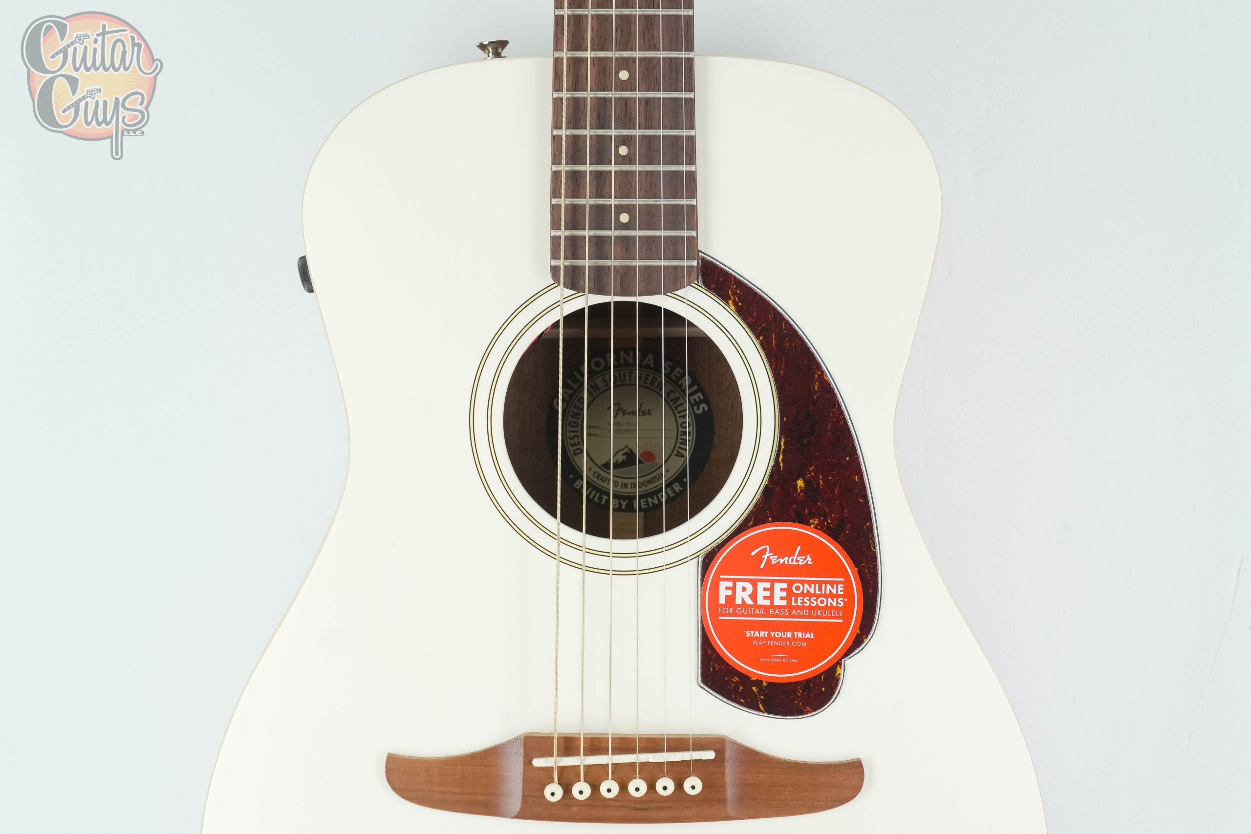 Fender Malibu Player Olympic White - Image 4