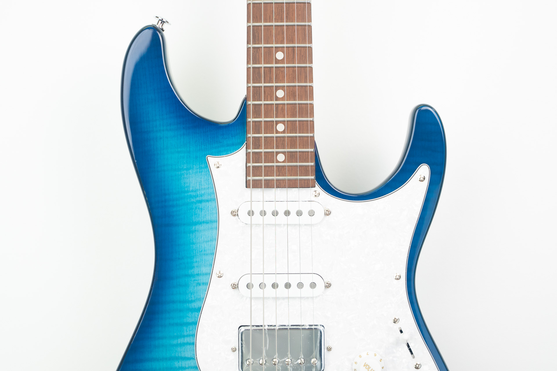 Ibanez AZ22S1FTXB Transparent Turquoise Burst - Image 3
