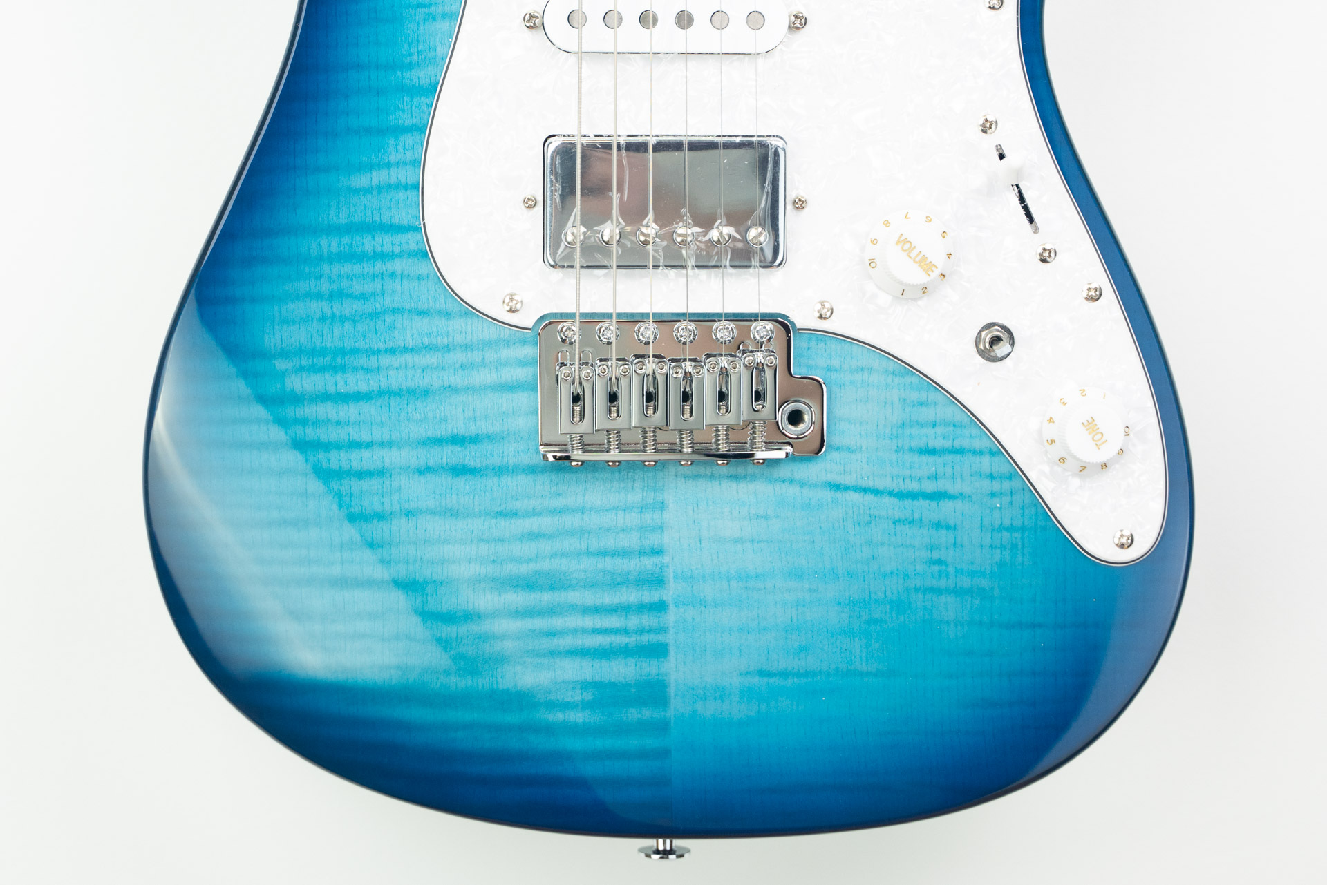 Ibanez AZ22S1FTXB Transparent Turquoise Burst - Image 4
