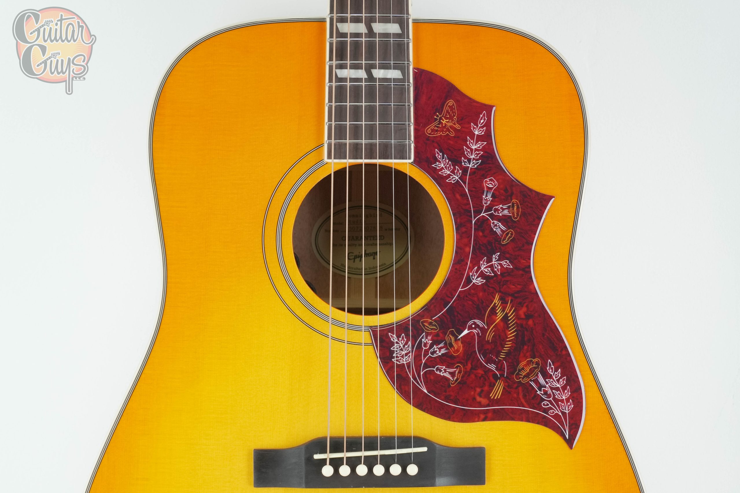 Epiphone Hummingbird Studio Heritage Cherry Sunburst - Image 4