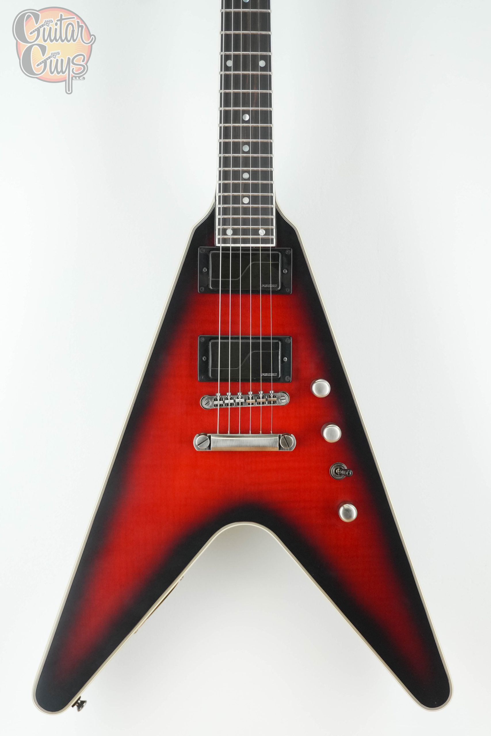 Pre-Owned Epiphone Dave Mustaine Signature Flying V Prophecy Aged Dark Red Burst