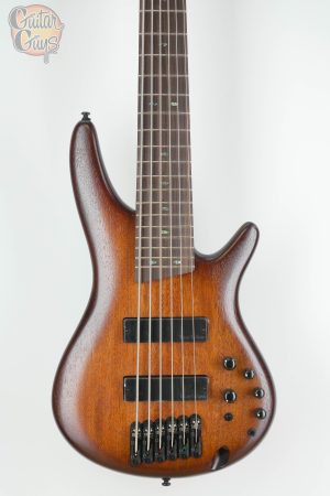 Ibanez SR506AMHL SR Standard 6 String Bass Mahogany Brown Burst Low Gloss