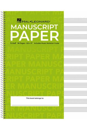 Hal Leonard Standard Wirebound Manuscript Paper (Green Cover)