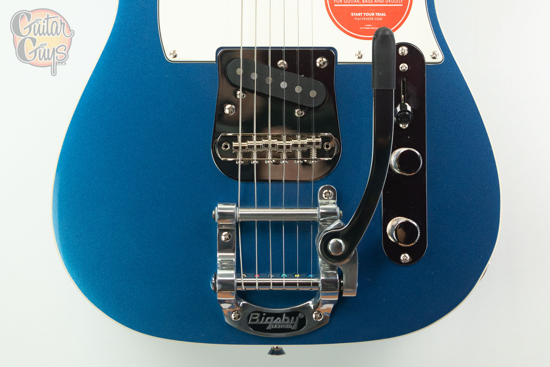 Squier Classic Vibe Custom Telecaster SH with Bigsby Lake Placid Blue - Image 4
