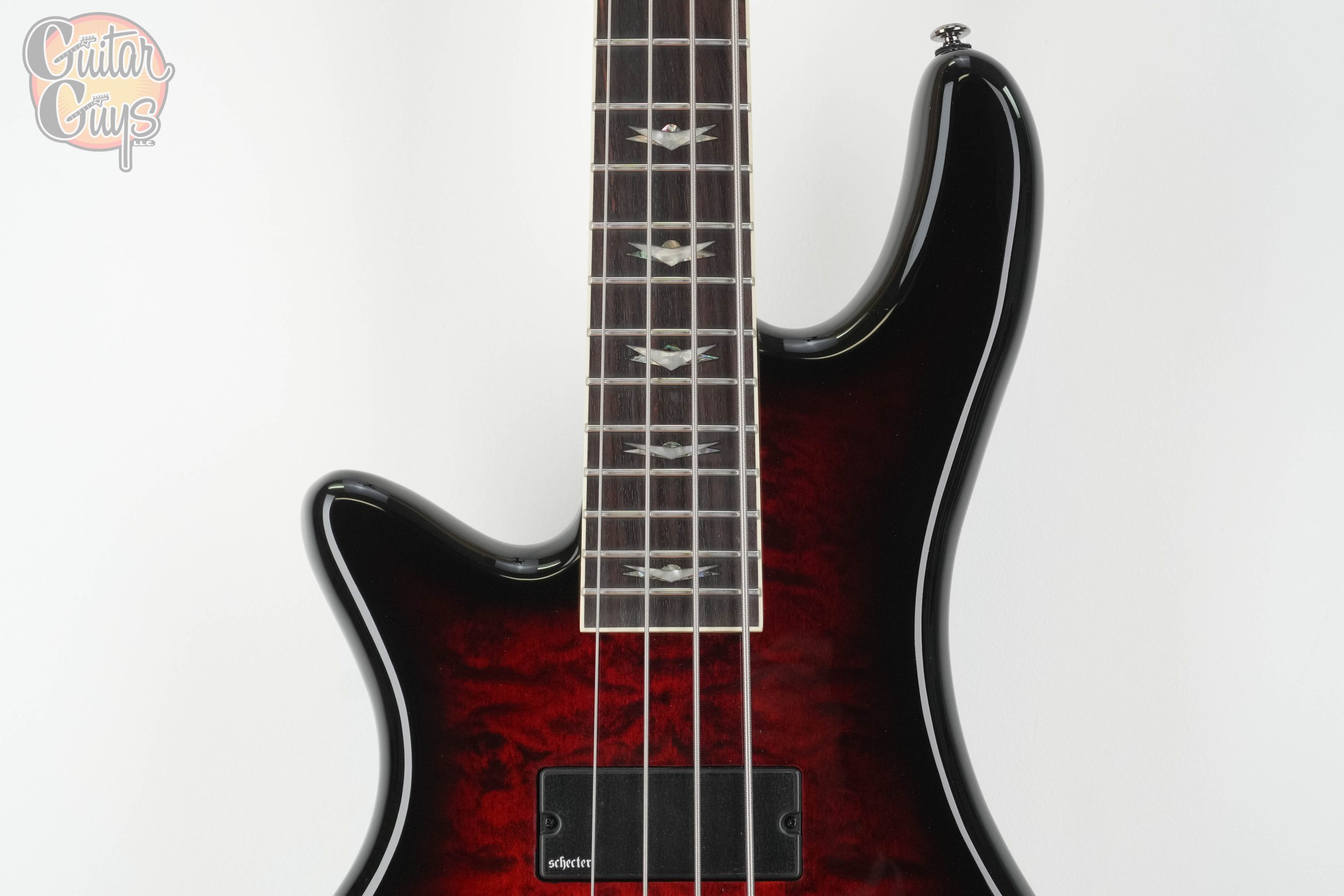Schecter Stiletto Extreme 4 Left Handed Black Cherry - Image 4