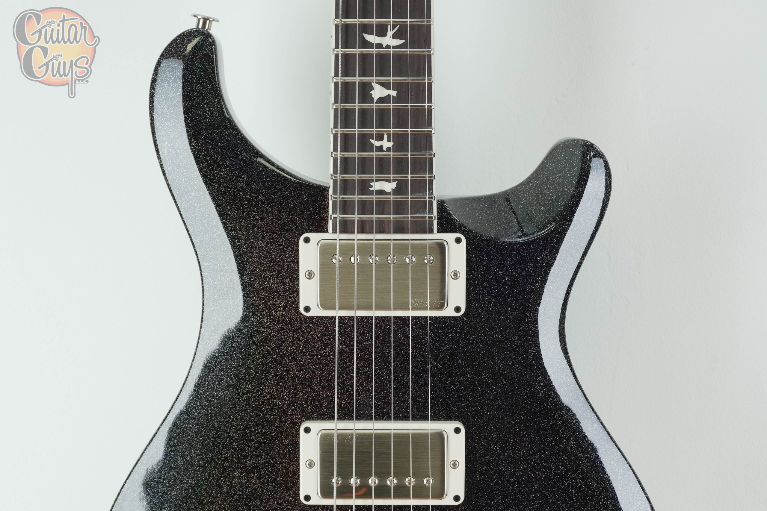 PRS S2 McCarty 594 Thinline Standard Black Rainbow Holoflake - Image 4