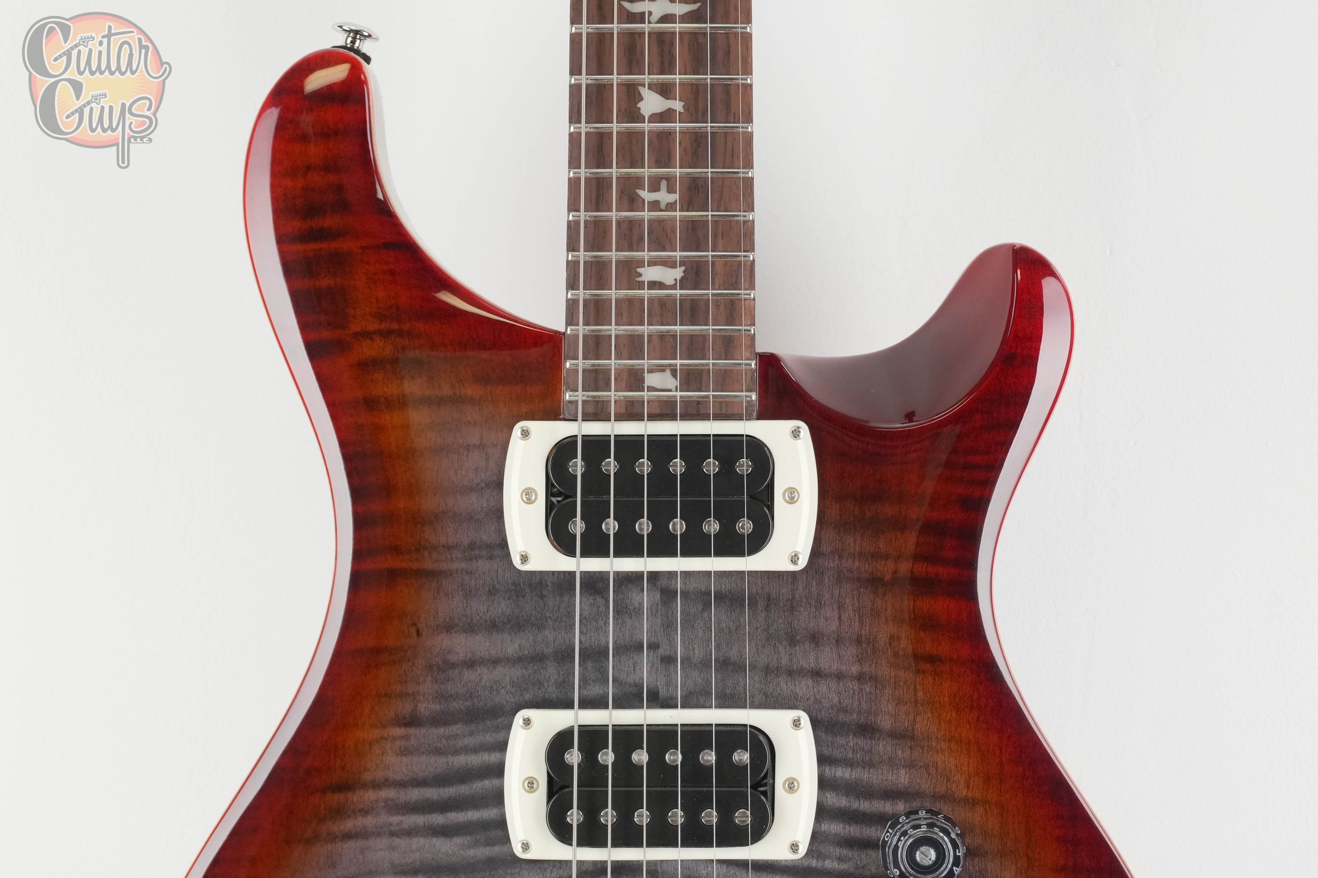 PRS SE Custom 24 Charcoal Cherry Burst - Image 4