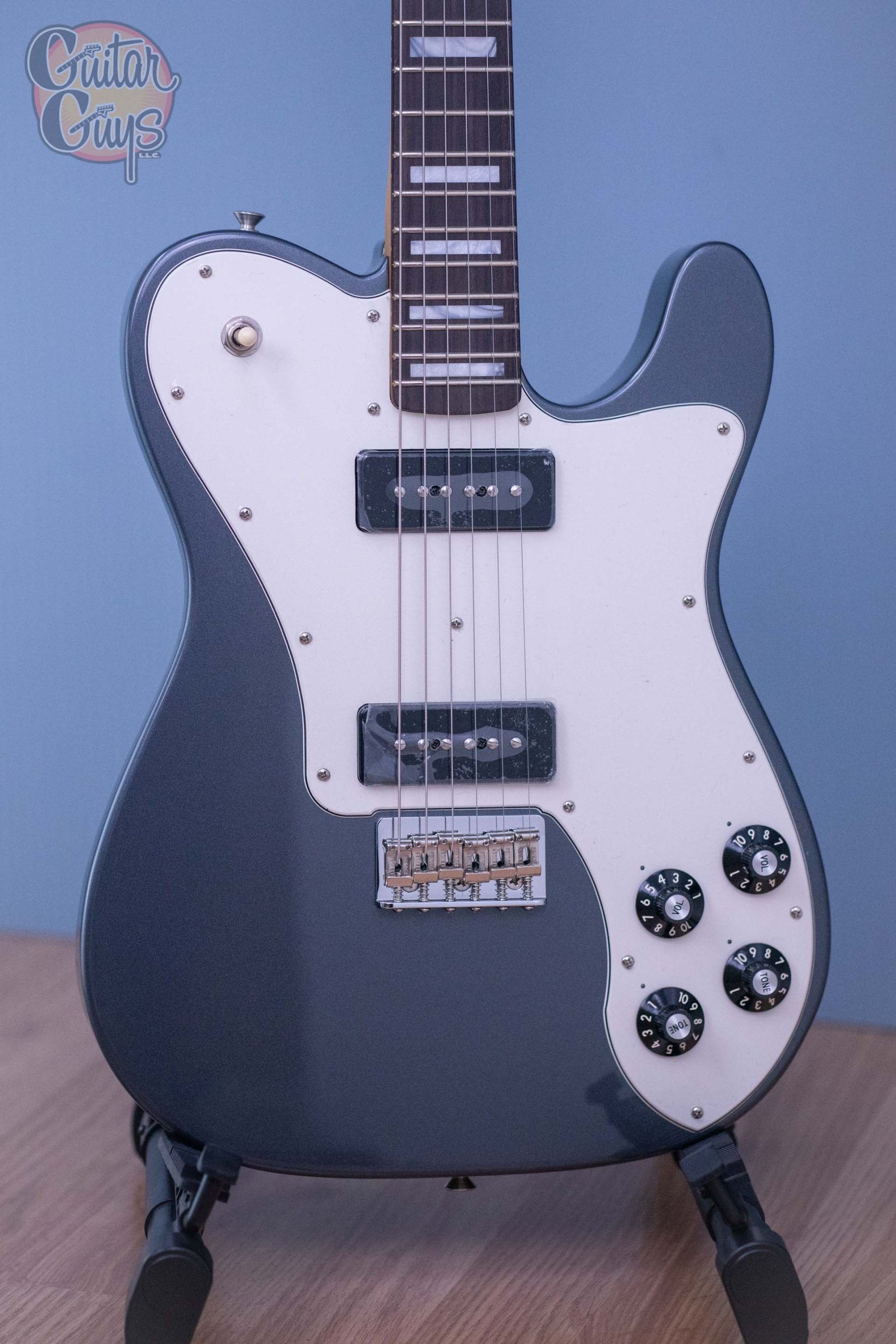 Fender Limited Edition Chris Shiflett Cleaver Telecaster Deluxe Charcoal Frost Metallic* - Image 5