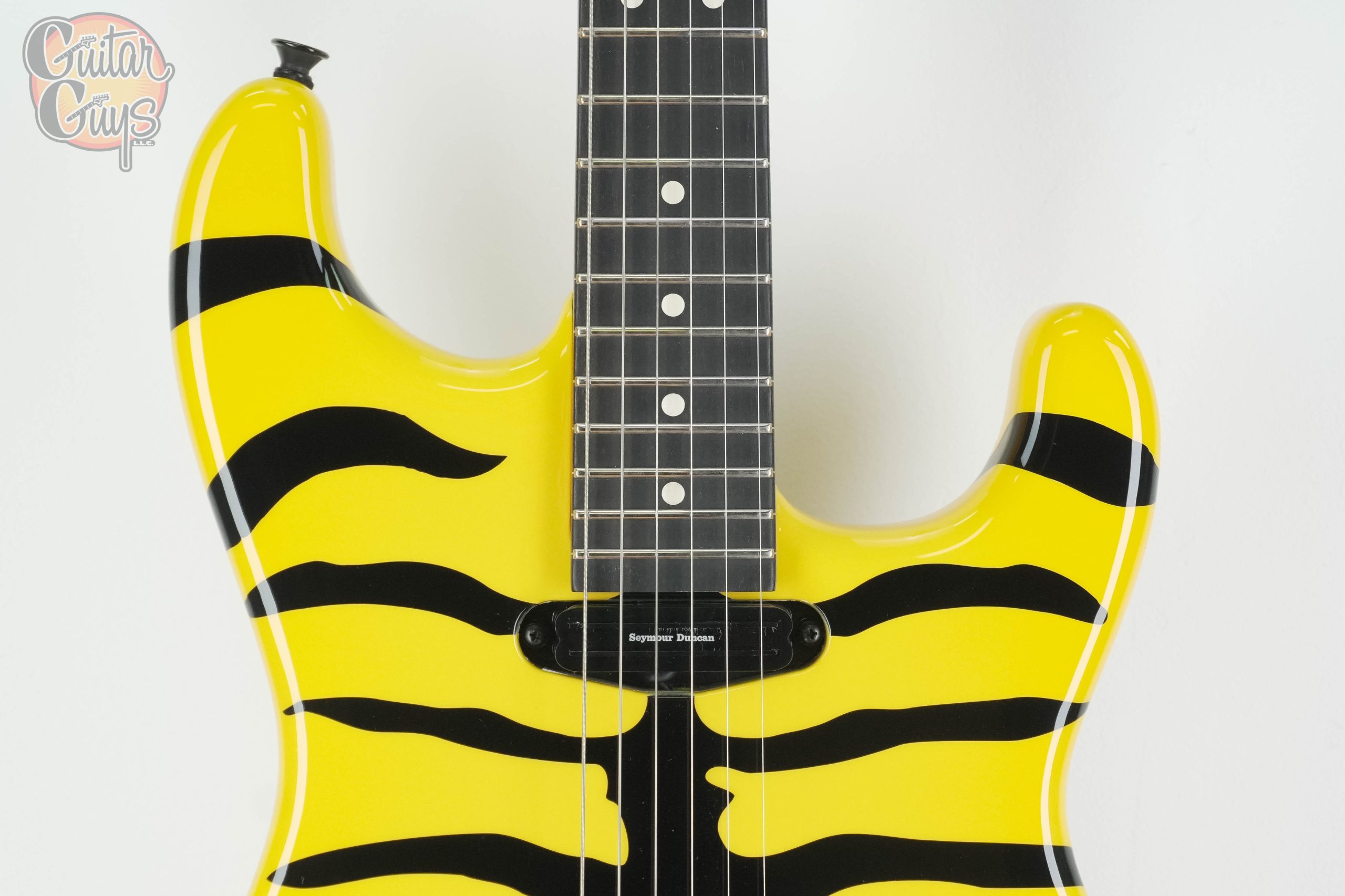 Jackson Pro Origins 1985 Limited Edition San Dimas SD1 HS FR Yellow Bengal - Image 4