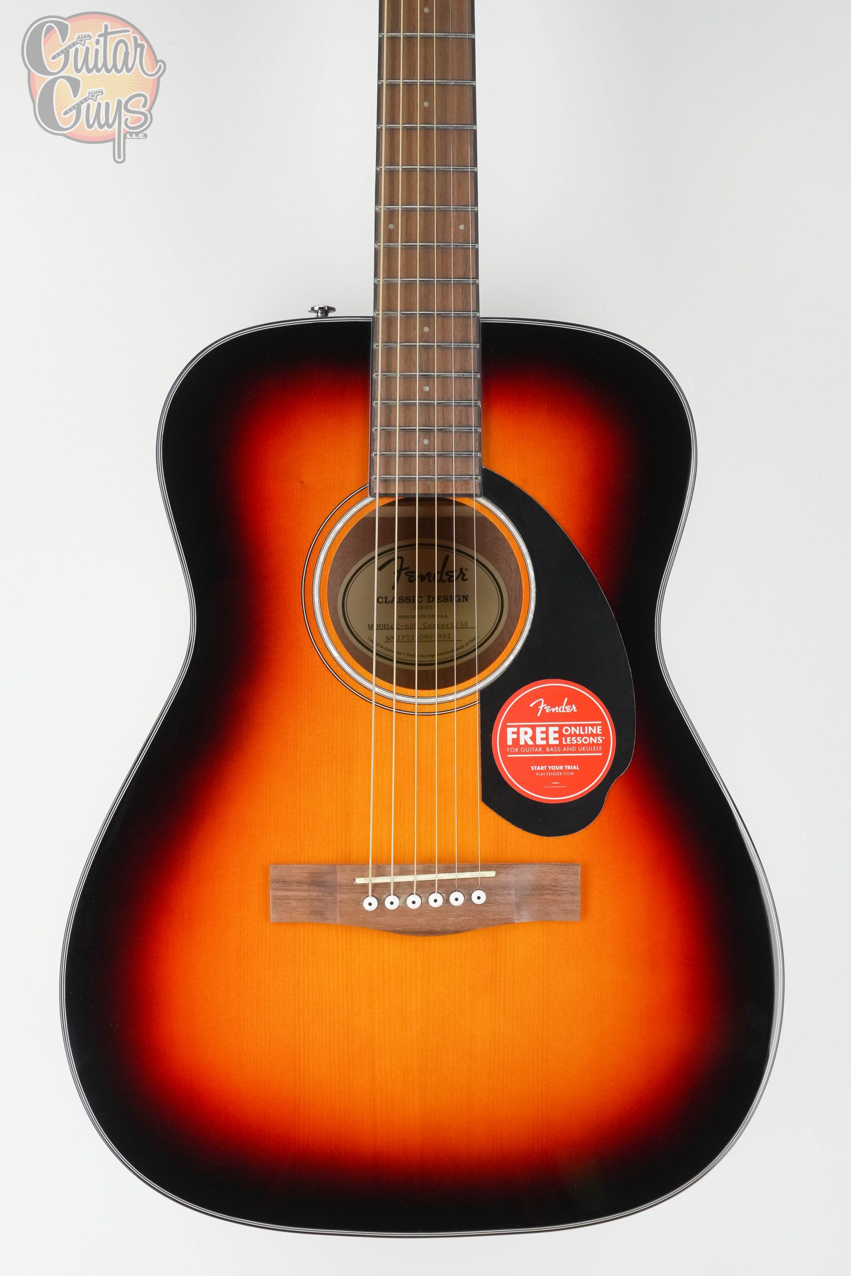 Fender CC-60S 3-Color Sunburst