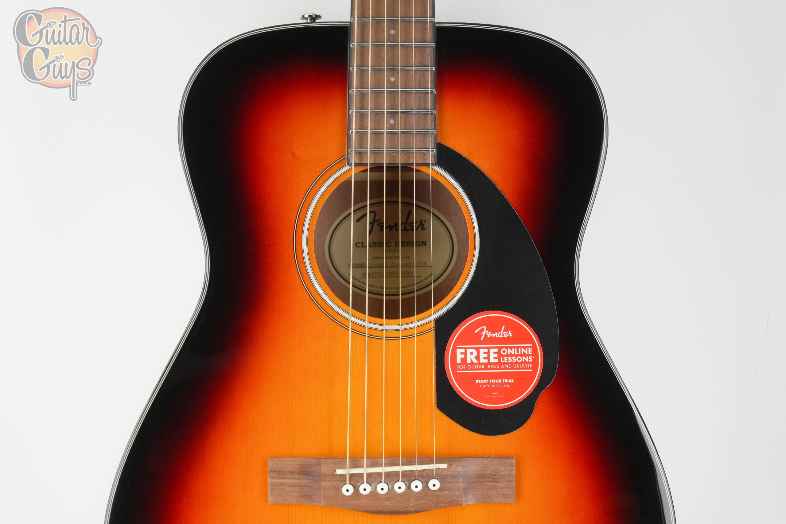 Fender CC-60S 3-Color Sunburst - Image 4