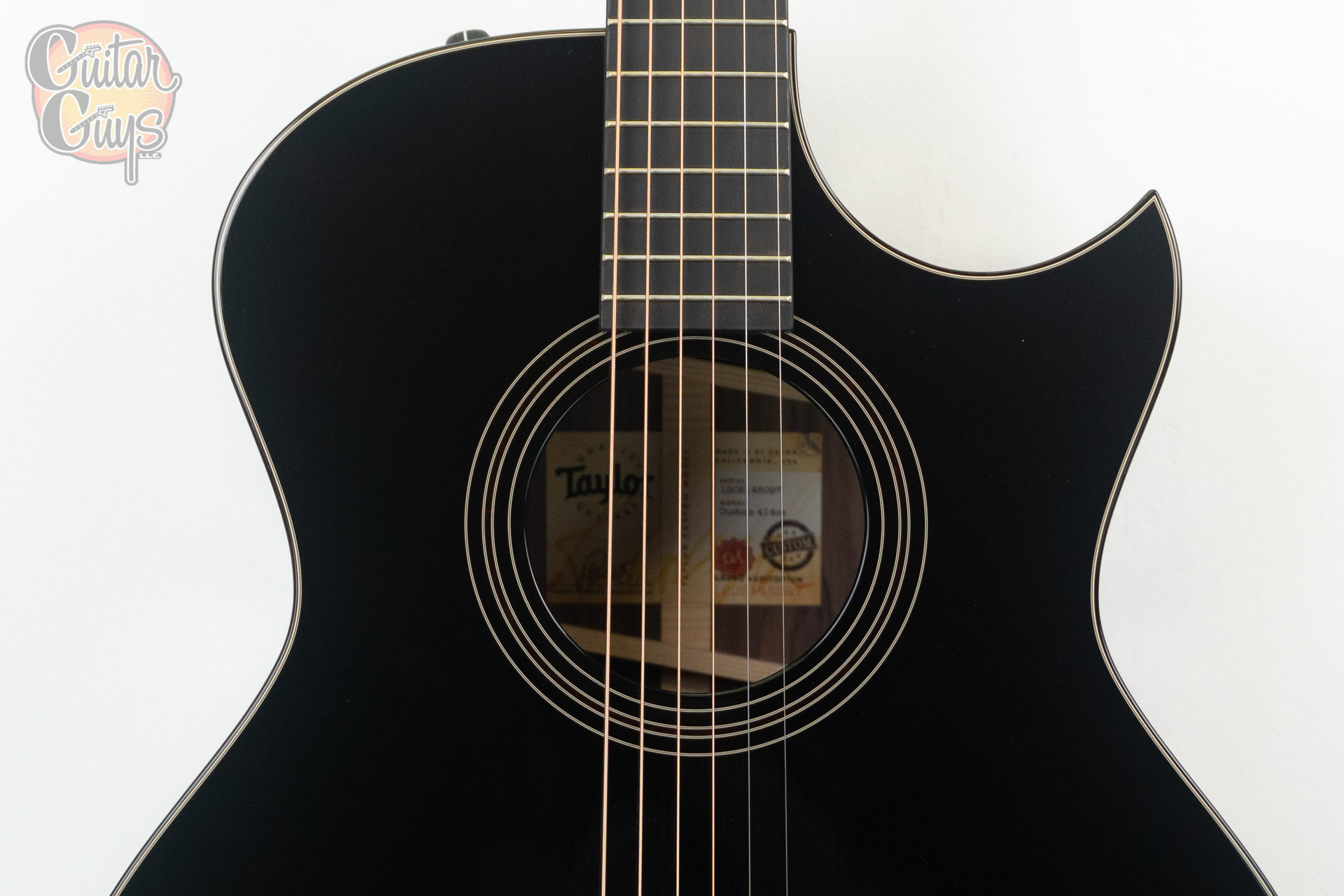 Taylor Guitar Guys Select 414ce Rosewood/Sitka Blacktop - Image 3