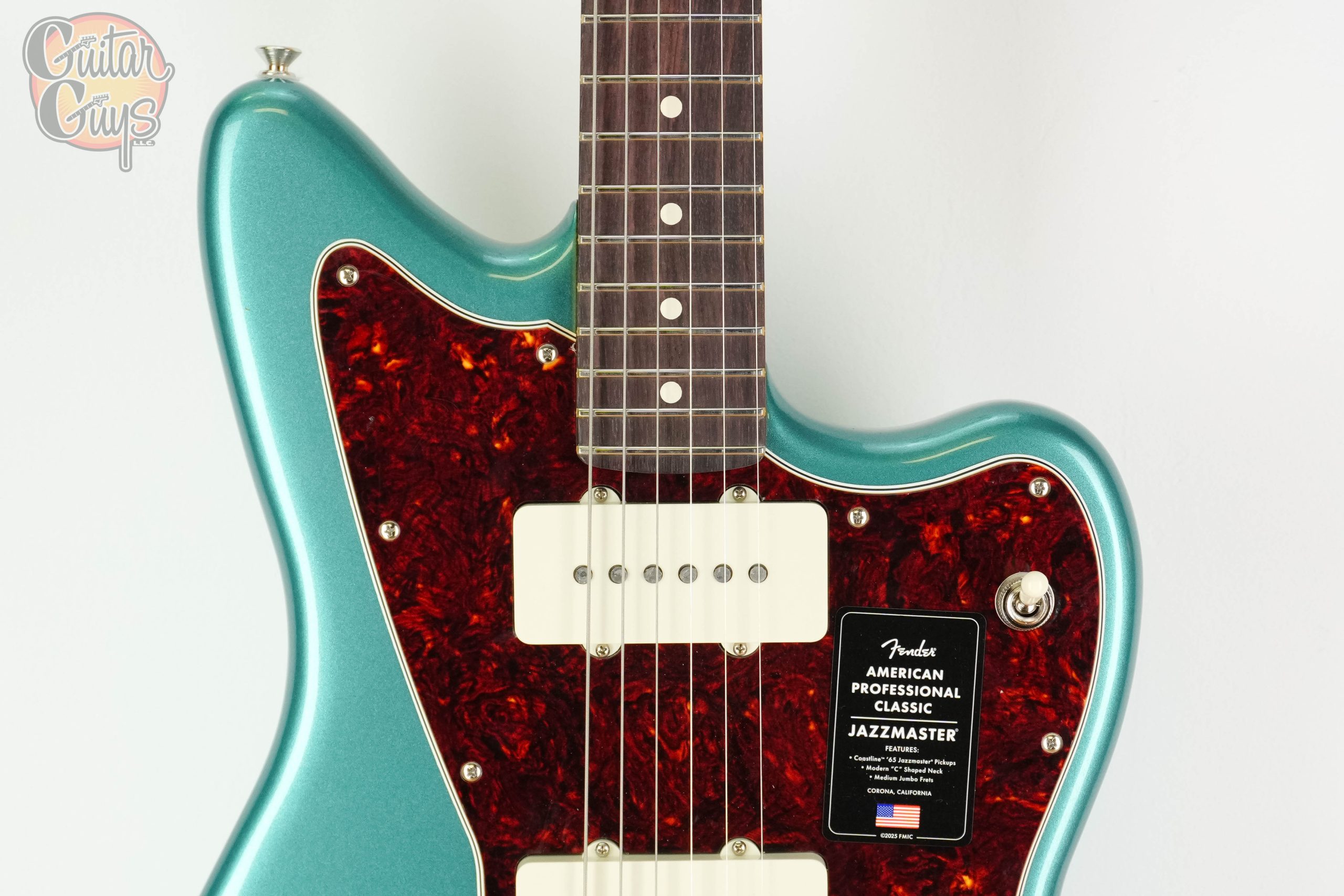 Fender American Professional Classic Jazzmaster Faded Sherwood Green Metallic - Image 4