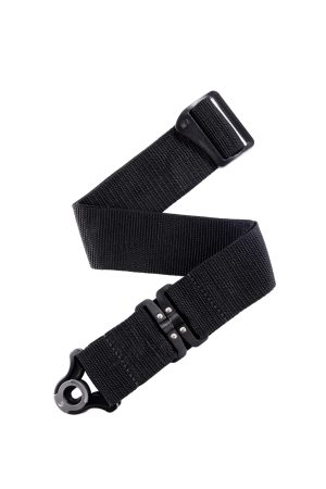 D'Addario PWSALSV00 Auto Lock Swivel Polypro Guitar Strap Black