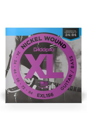 D'Addario EXL156 XL Nickel Wound Bass VI Guitar Strings - .024-.084