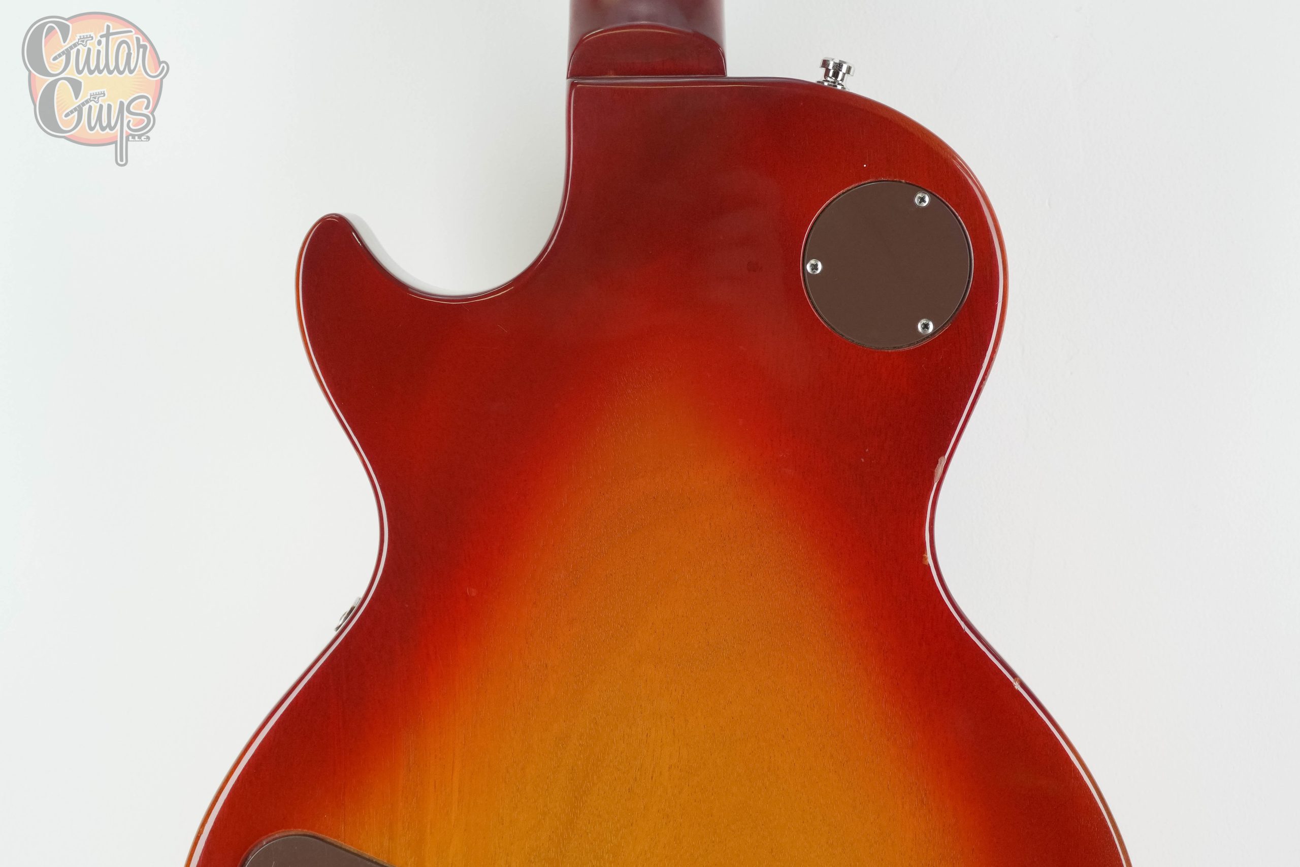 Pre-Owned Gibson Les Paul Deluxe Cherry Sunburst 1974 - Image 6