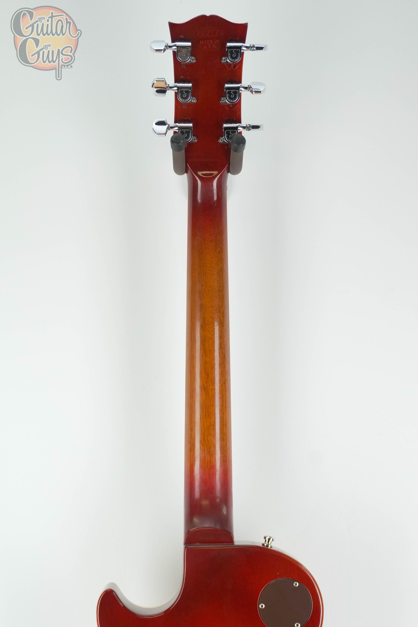 Pre-Owned Gibson Les Paul Deluxe Cherry Sunburst 1974 - Image 7