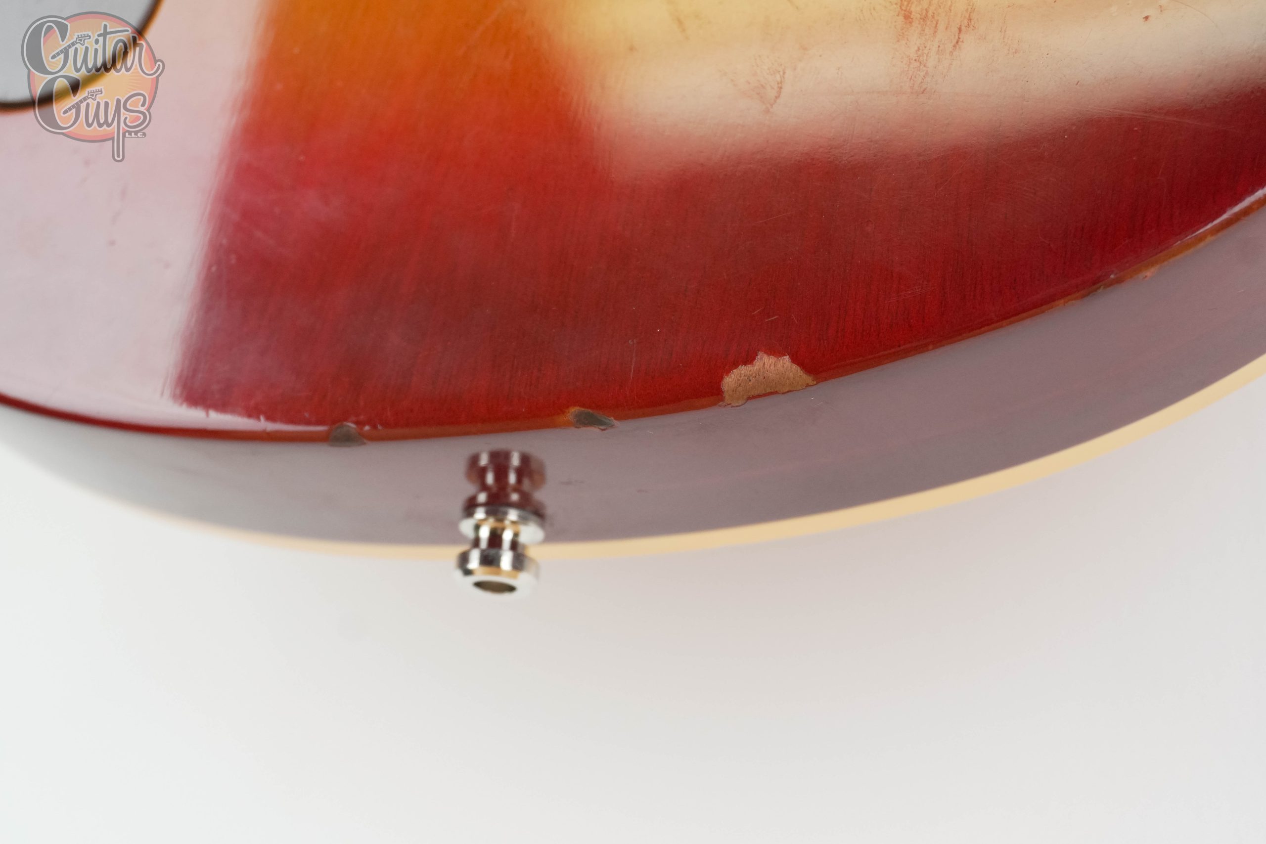 Pre-Owned Gibson Les Paul Deluxe Cherry Sunburst 1974 - Image 9