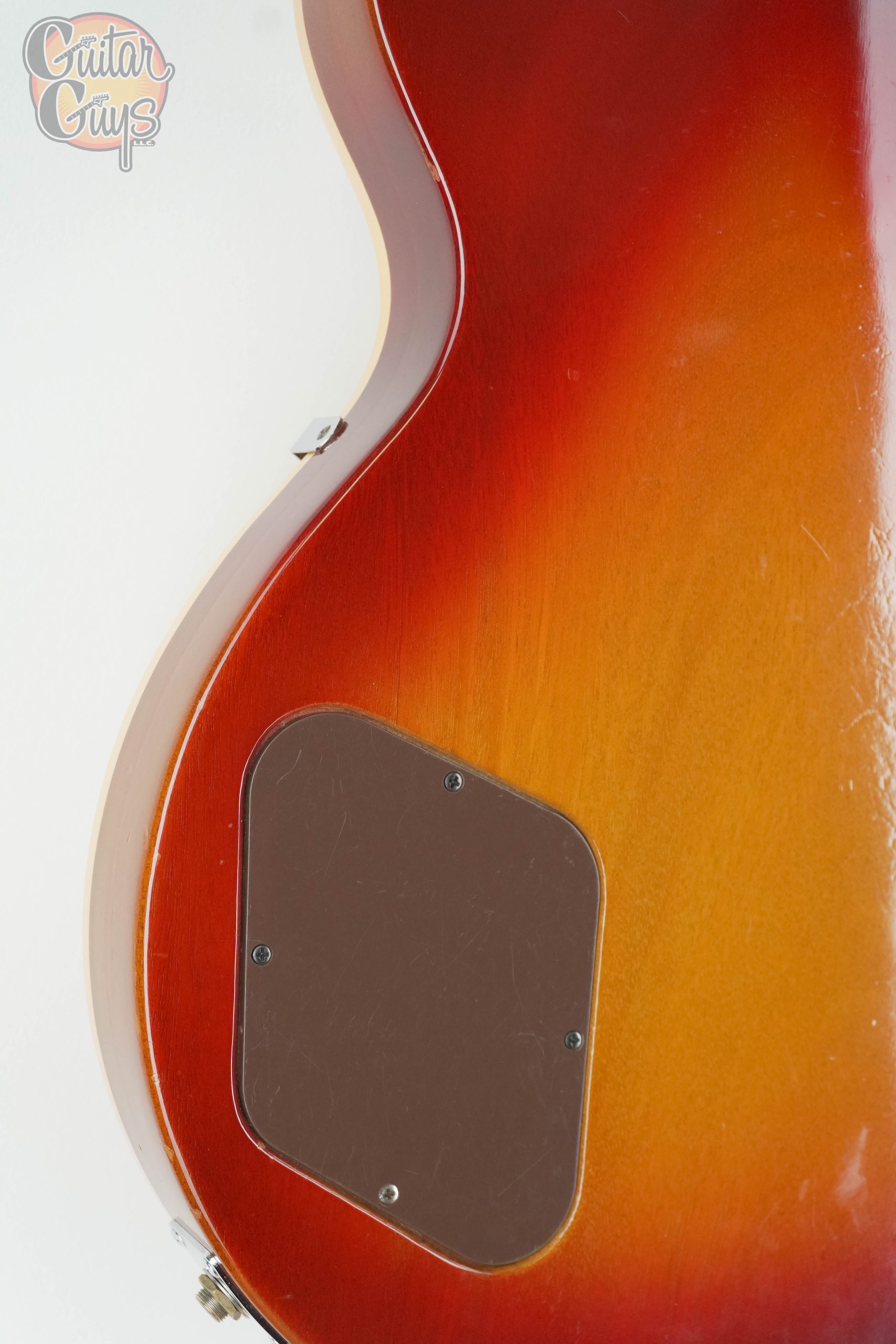 Pre-Owned Gibson Les Paul Deluxe Cherry Sunburst 1974 - Image 11