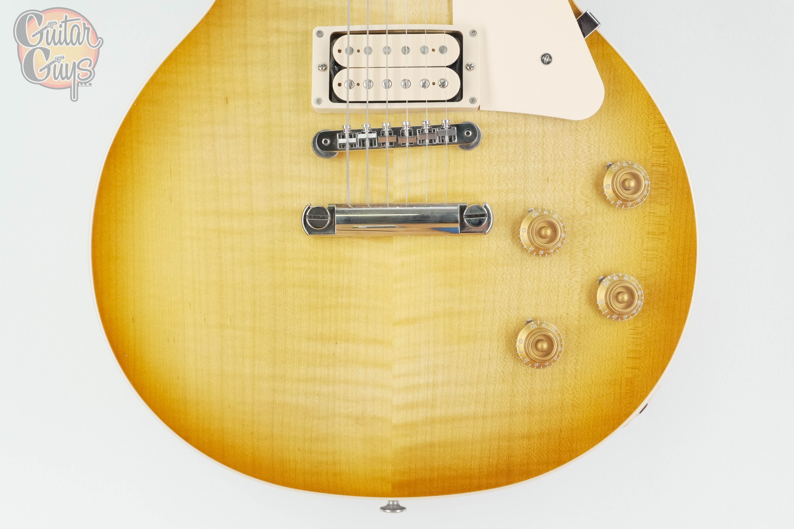 Pre-Owned Gibson Les Paul Standard 50s Double Trouble Vintage Honey Burst - Image 3